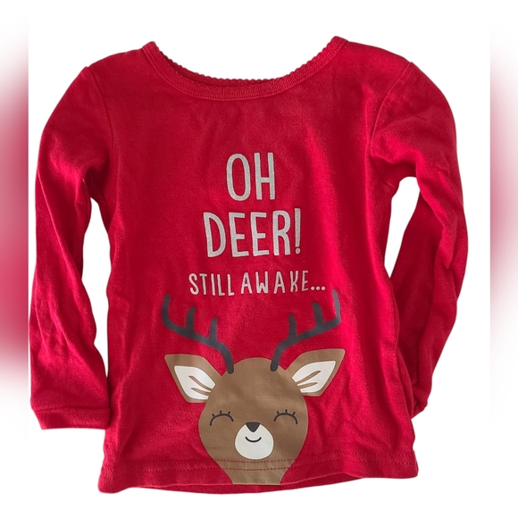 The Child of Mine Carters Baby Girl Pajama Set Reindeer Size 18 Months - Picture 4 of 7